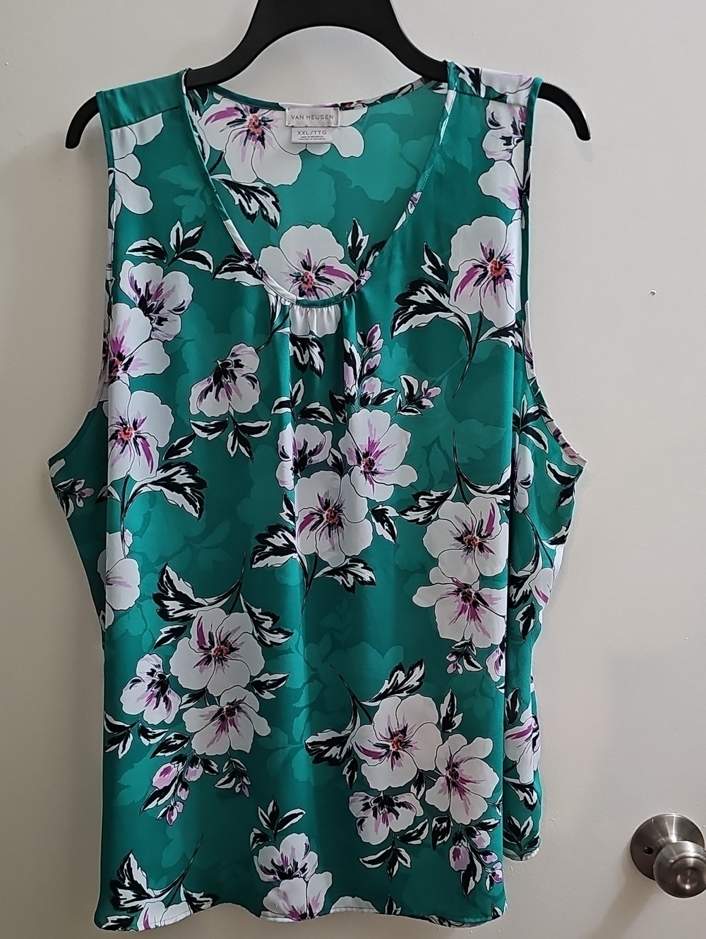 Van Heusen Teal Floral Sleeveless Camisole